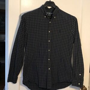 Ralph Lauren Men's Navy Checkered Shirt